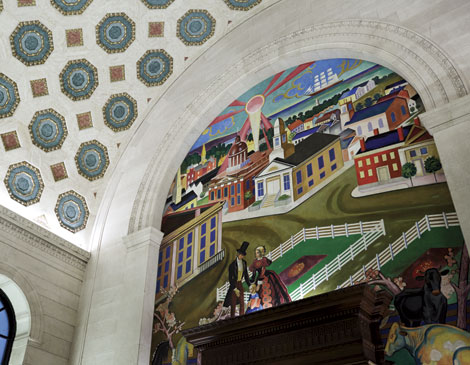 Cleveland Public Library William Sommer 1833 Murall Cleveland Public Library William Sommer 1833 Mural