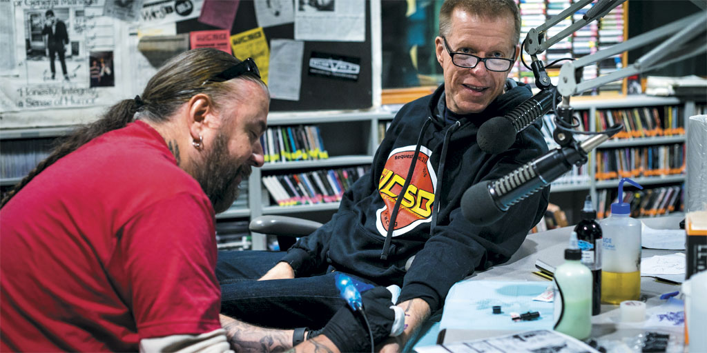 Derek Hess getting a tattoo Derek Hess getting a tattoo