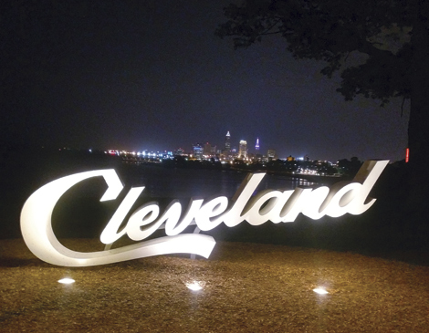 Cleveland Sign at Night Cleveland Sign at Night