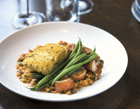 Kingfish's herb-crusted day boat cod  Kingfish's herb-crusted day boat cod