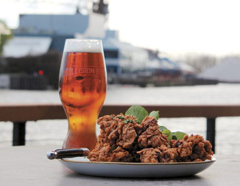 Collision Bend Brewing Co. fried chicken livers Collision Bend Brewing Co. fried chicken livers