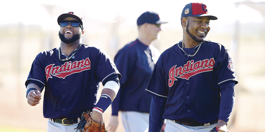 Edwin Encarnacion and Carlos Santana Edwin Encarnacion and Carlos Santana